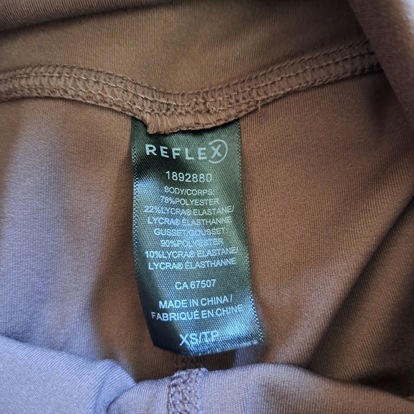 Reflex Active Shorts 2 Pack Green Brown Size XS High Waisted Stretch Shorts New! - Picture 12 of 16